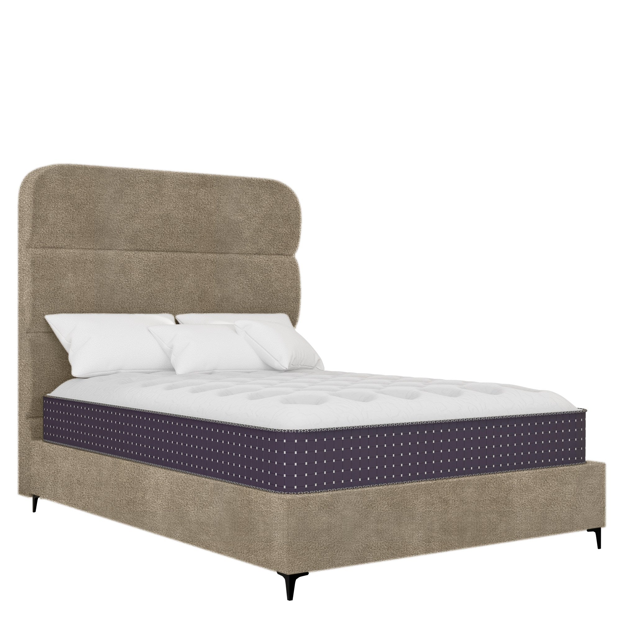 Concord - Rounded - Taupe Velvet #8
