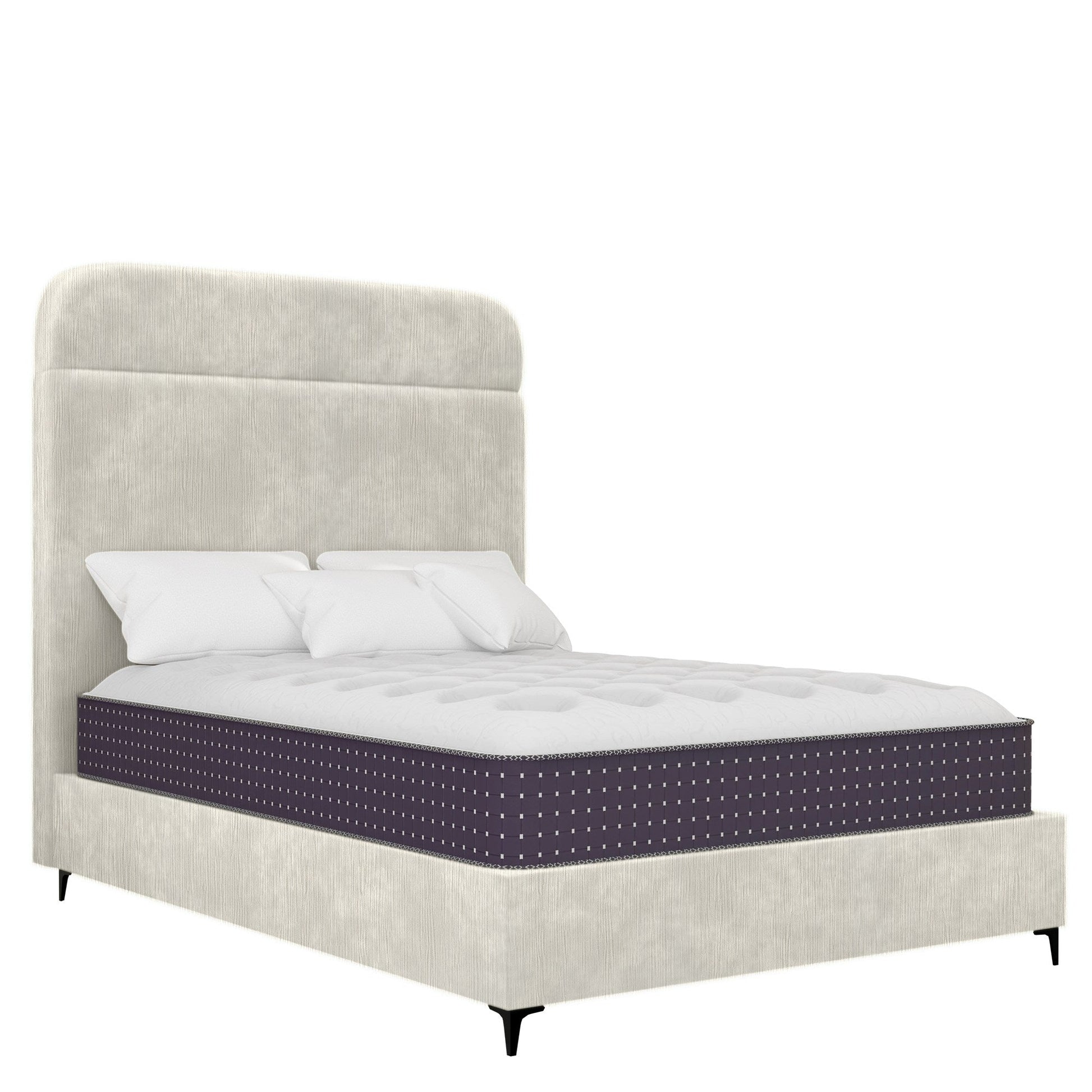 Eminence - Rounded - Textured Cream Velvet #89