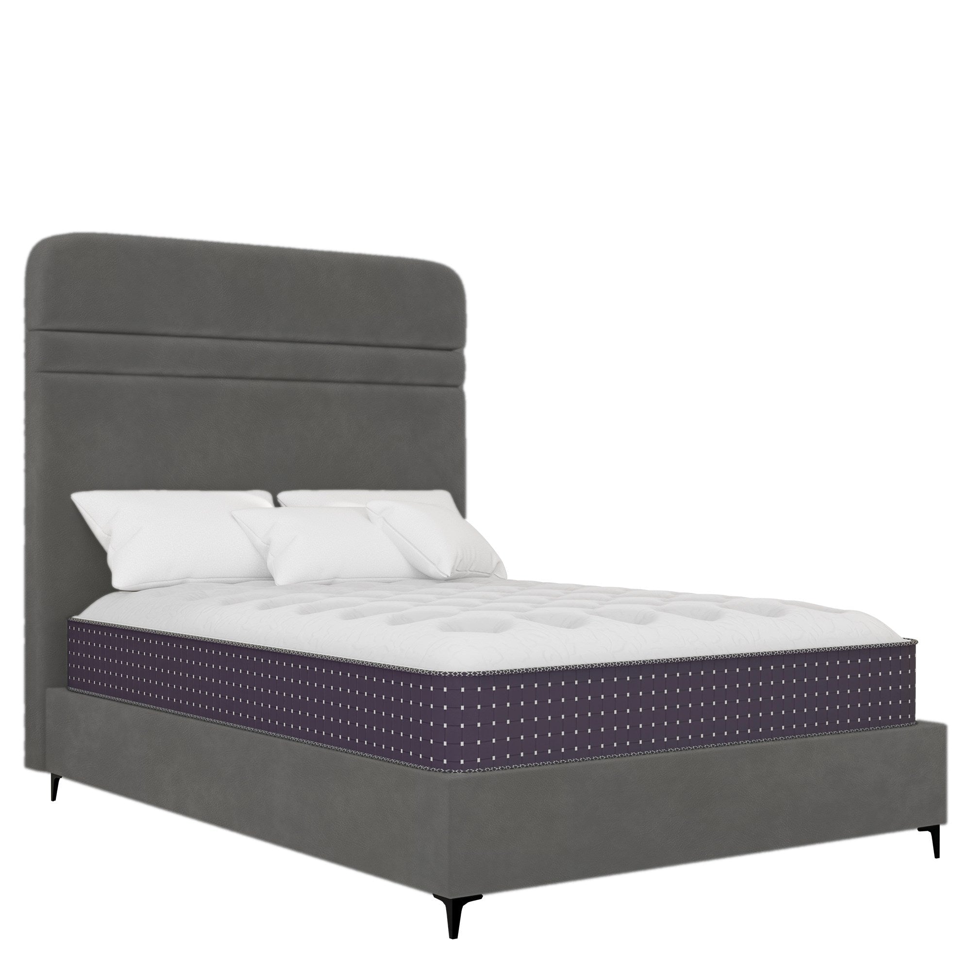 Estonia - Rounded - Grey Leather