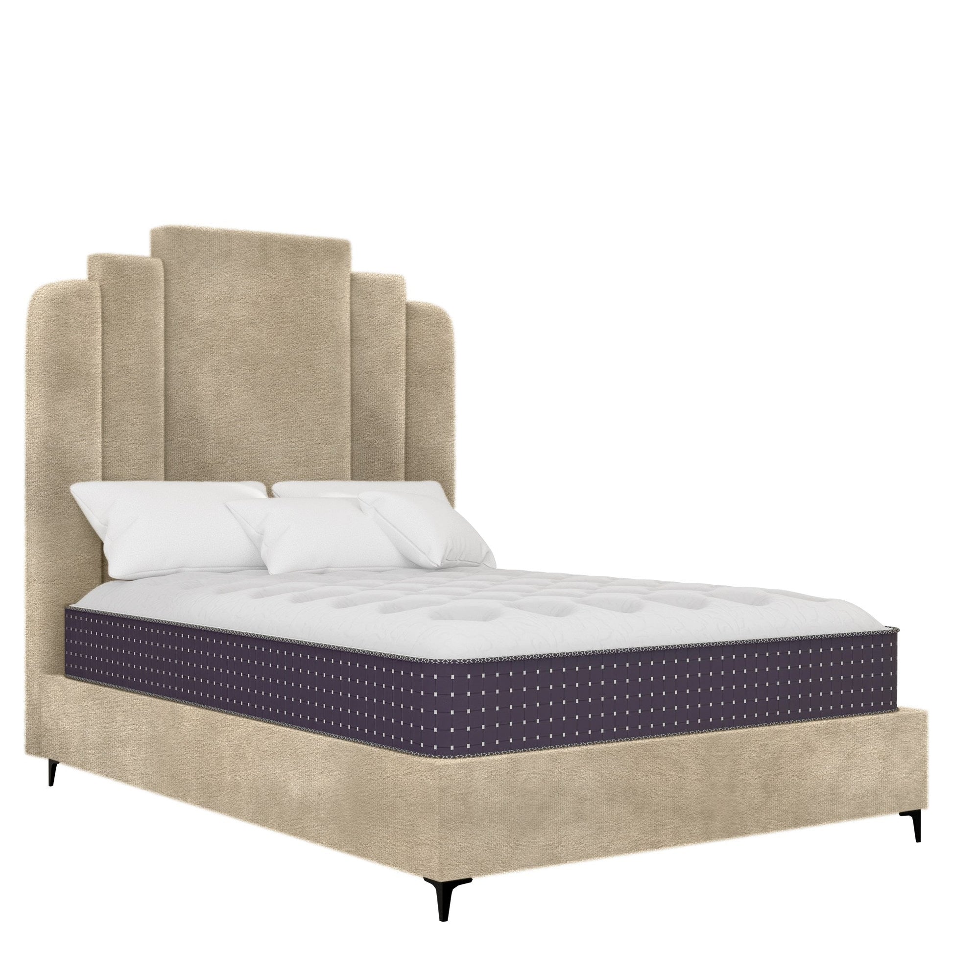 Heirloom - Rounded - Beige Velvet #3
