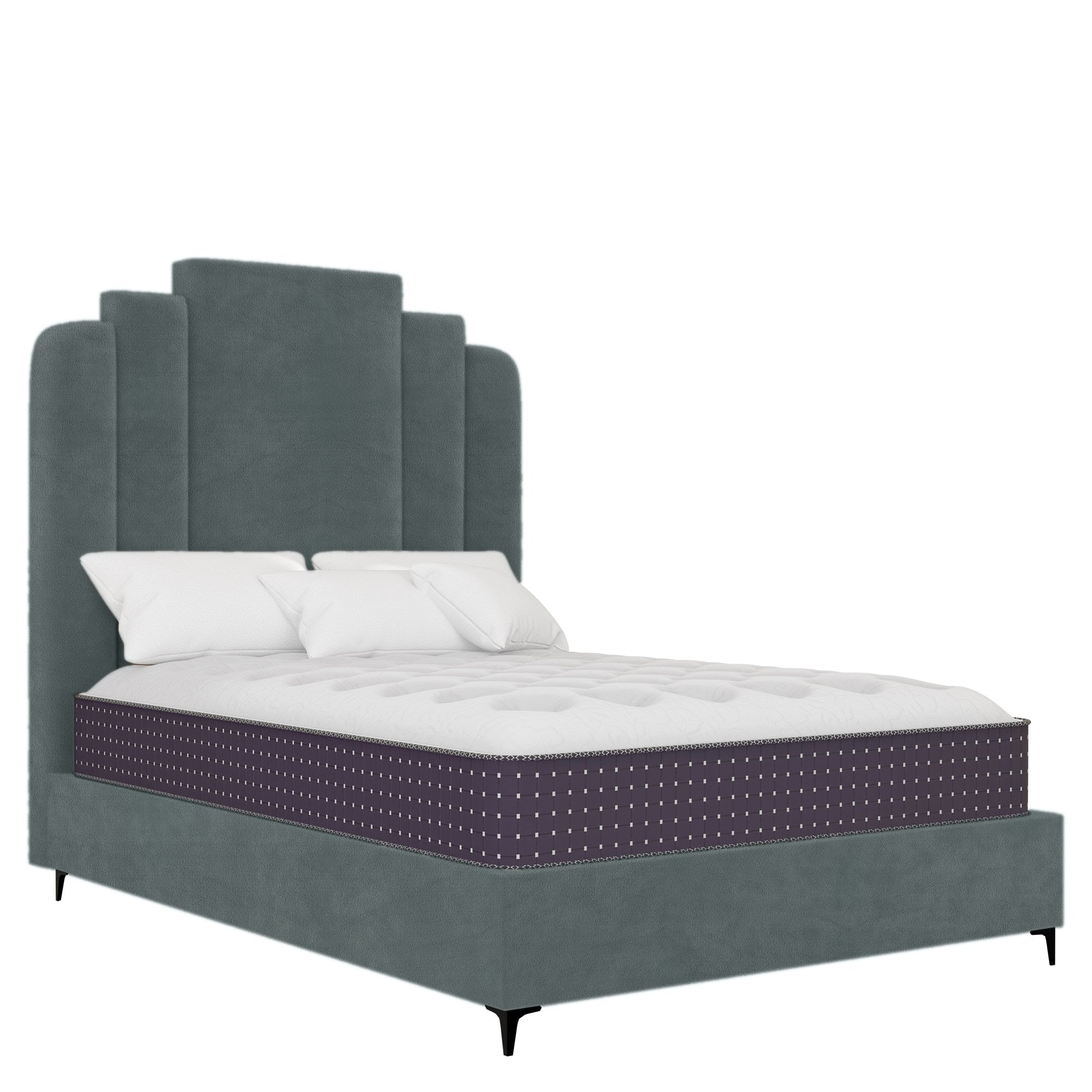 Heirloom - Rounded - Slate Blue Velvet #11