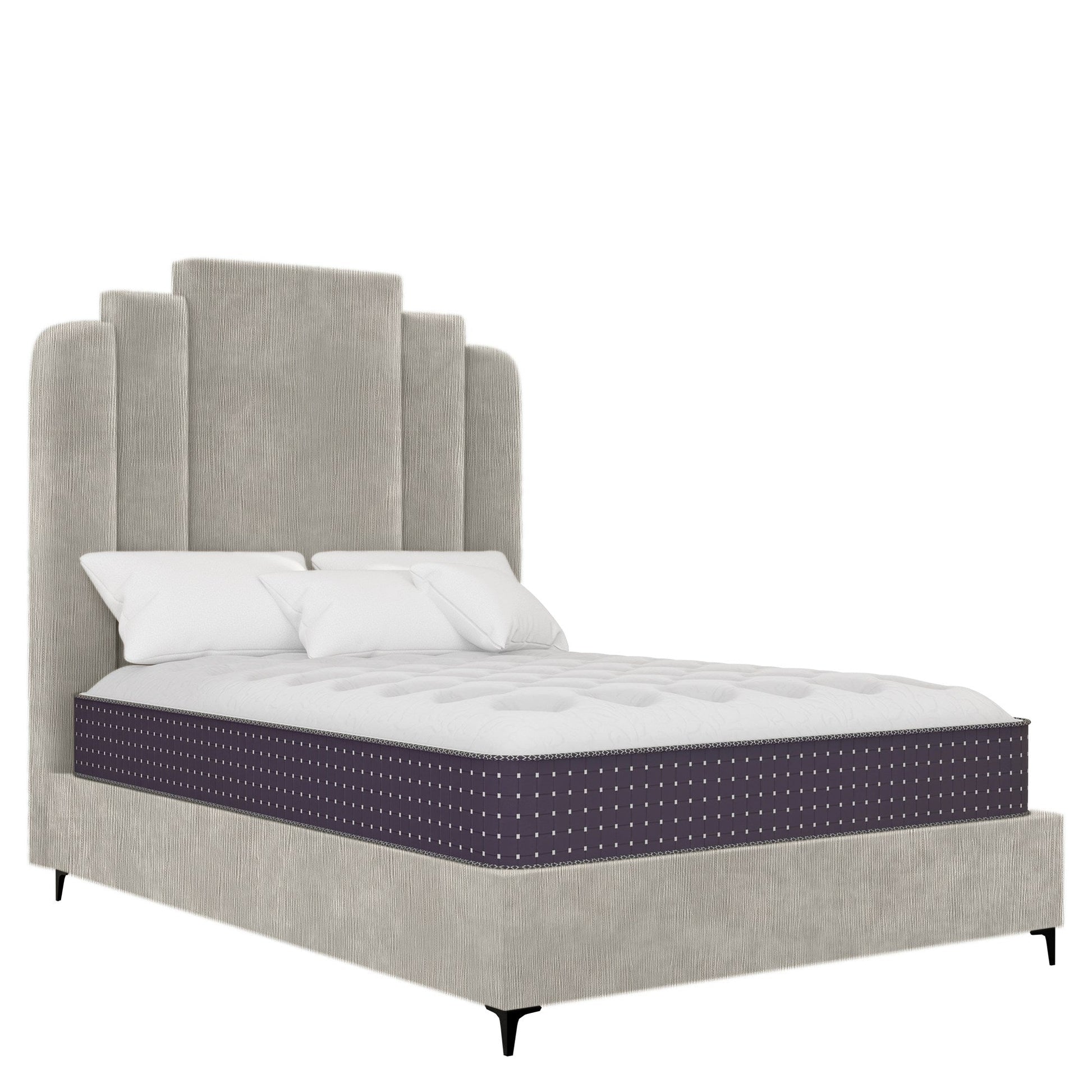 Heirloom - Rounded - Taupe Suede