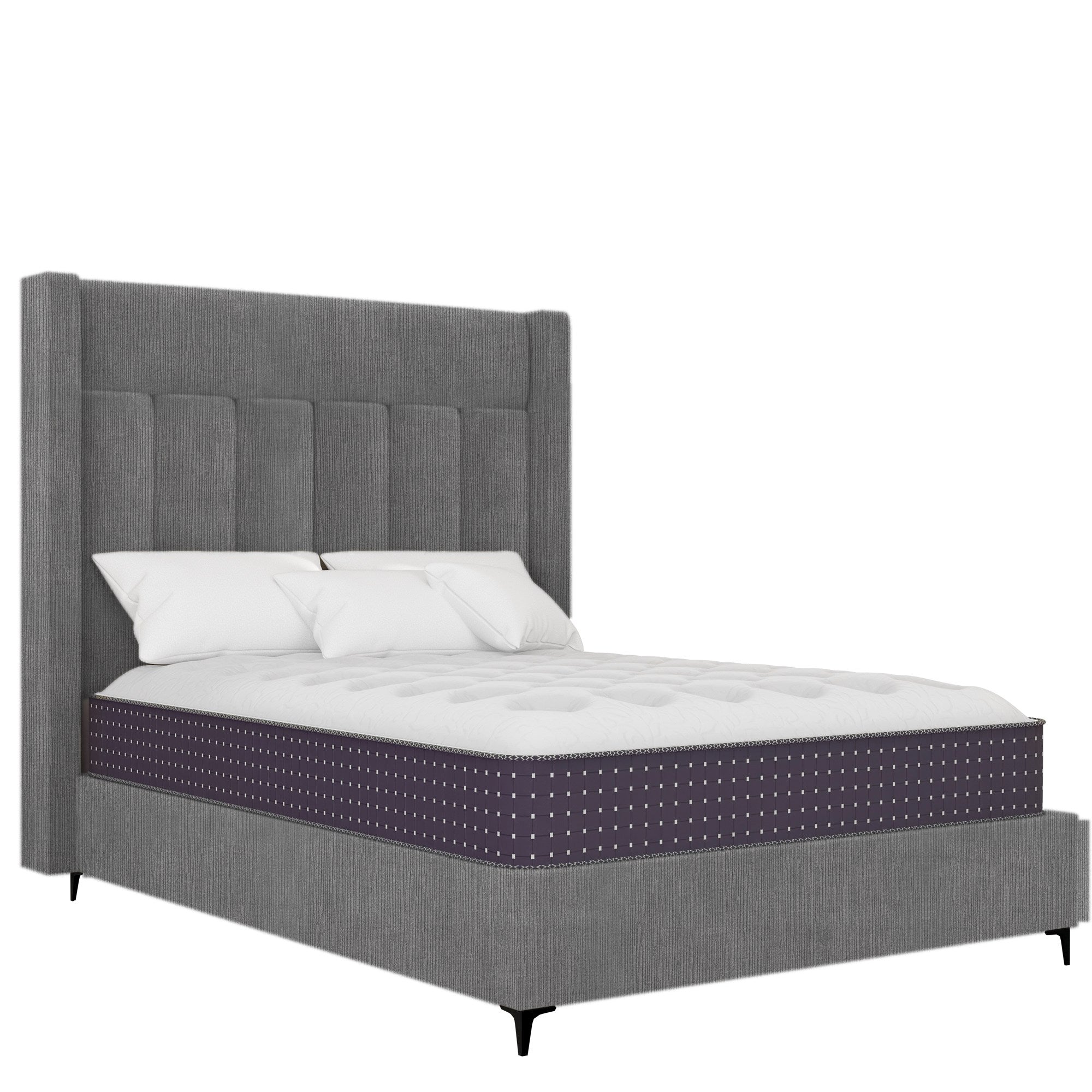Luxeloom - Wings - Textured Grey Velvet #34