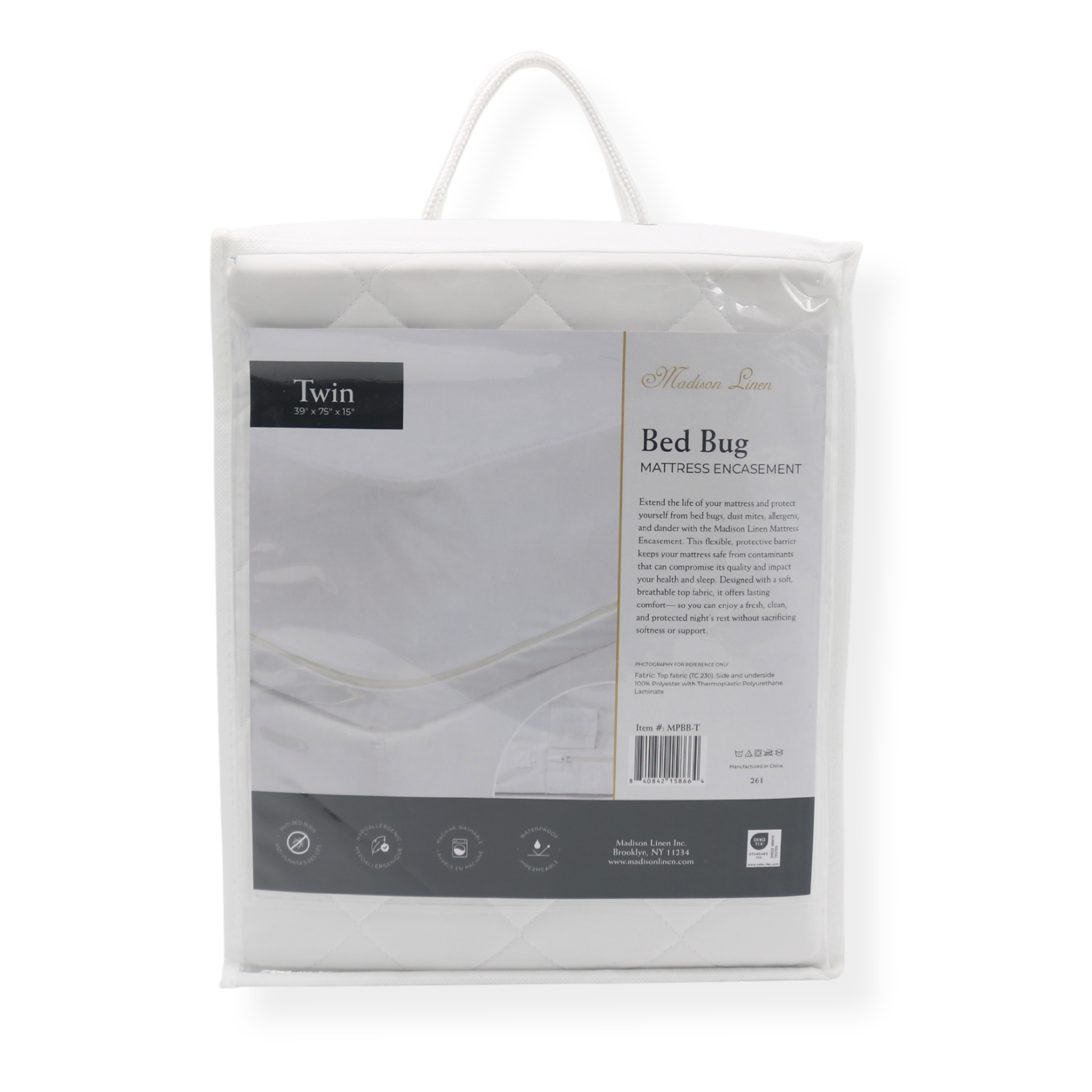 Mattress Protector - Bed Bugs #MBB - Twin