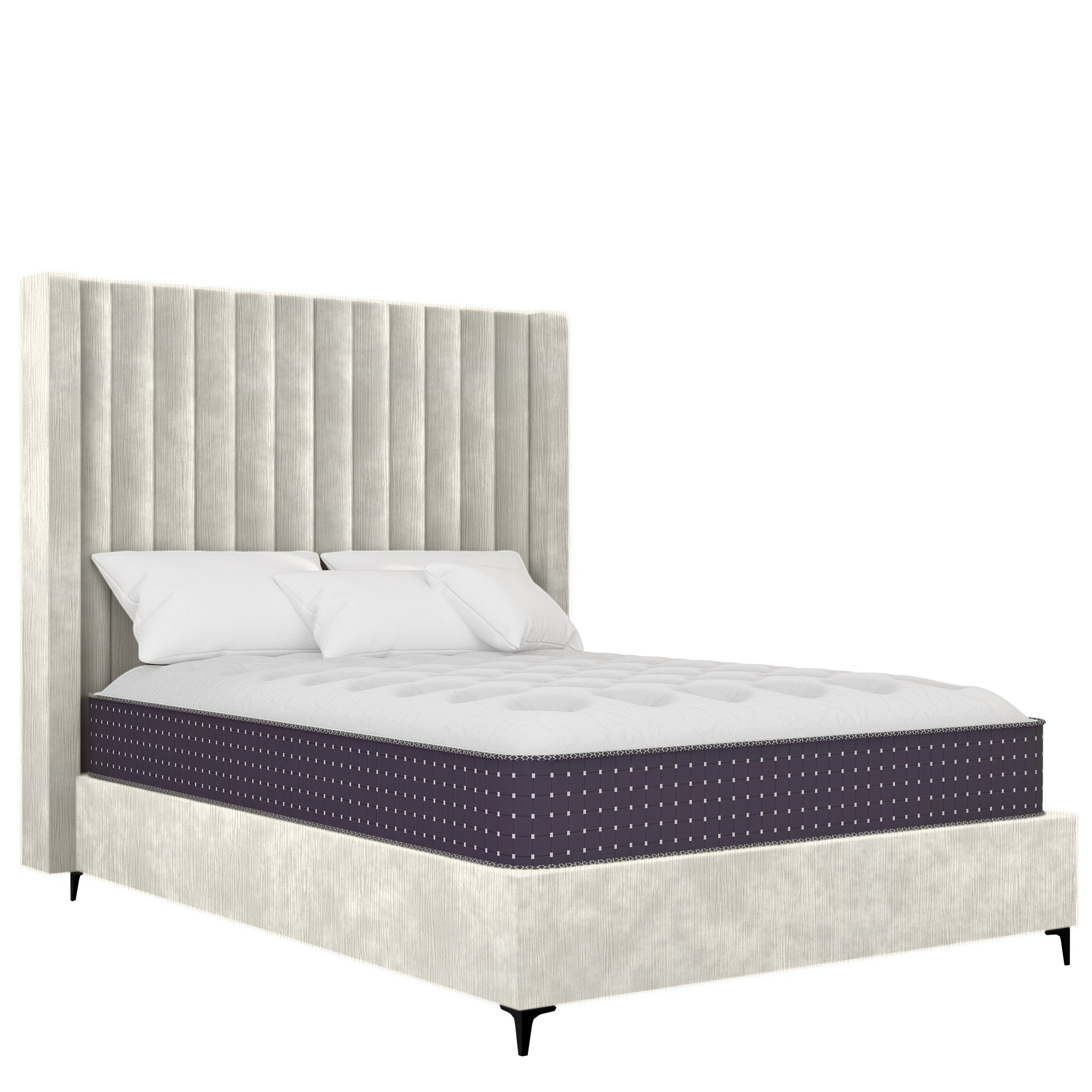 Majestic - Wings - Textured Cream Velvet #89