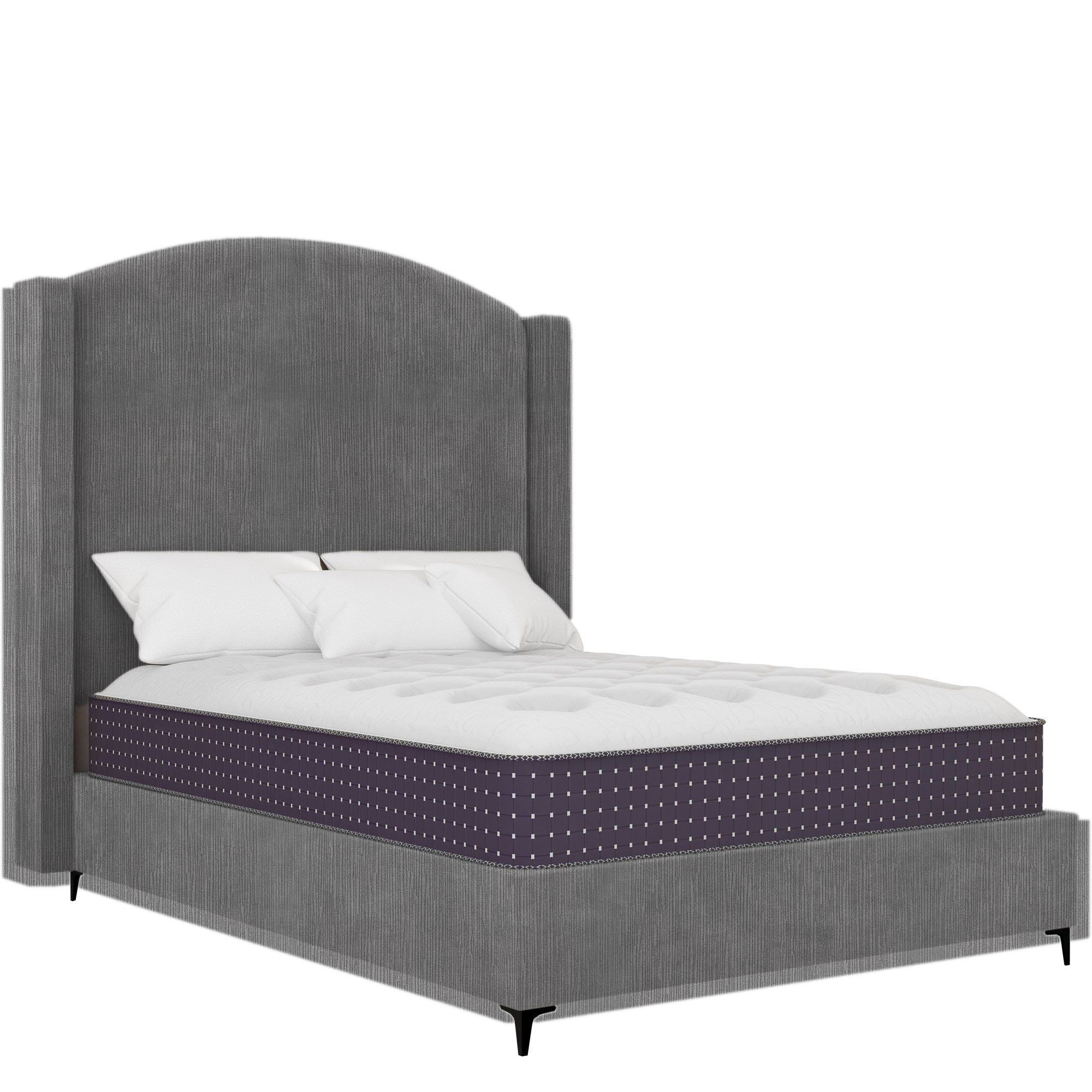Meridian - Wings - Textured Grey Velvet #34