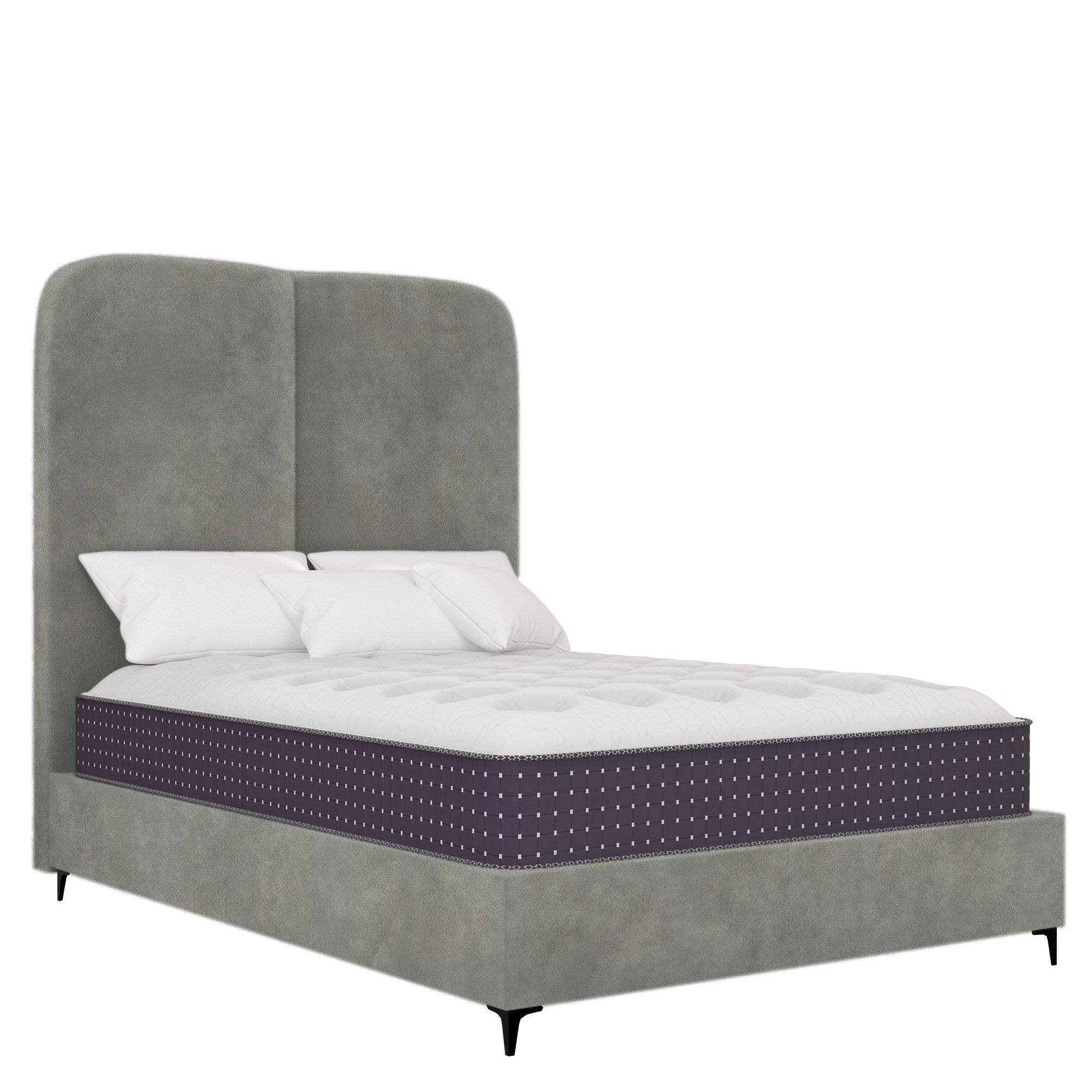 Ontario - Rounded - Grey Velvet #9