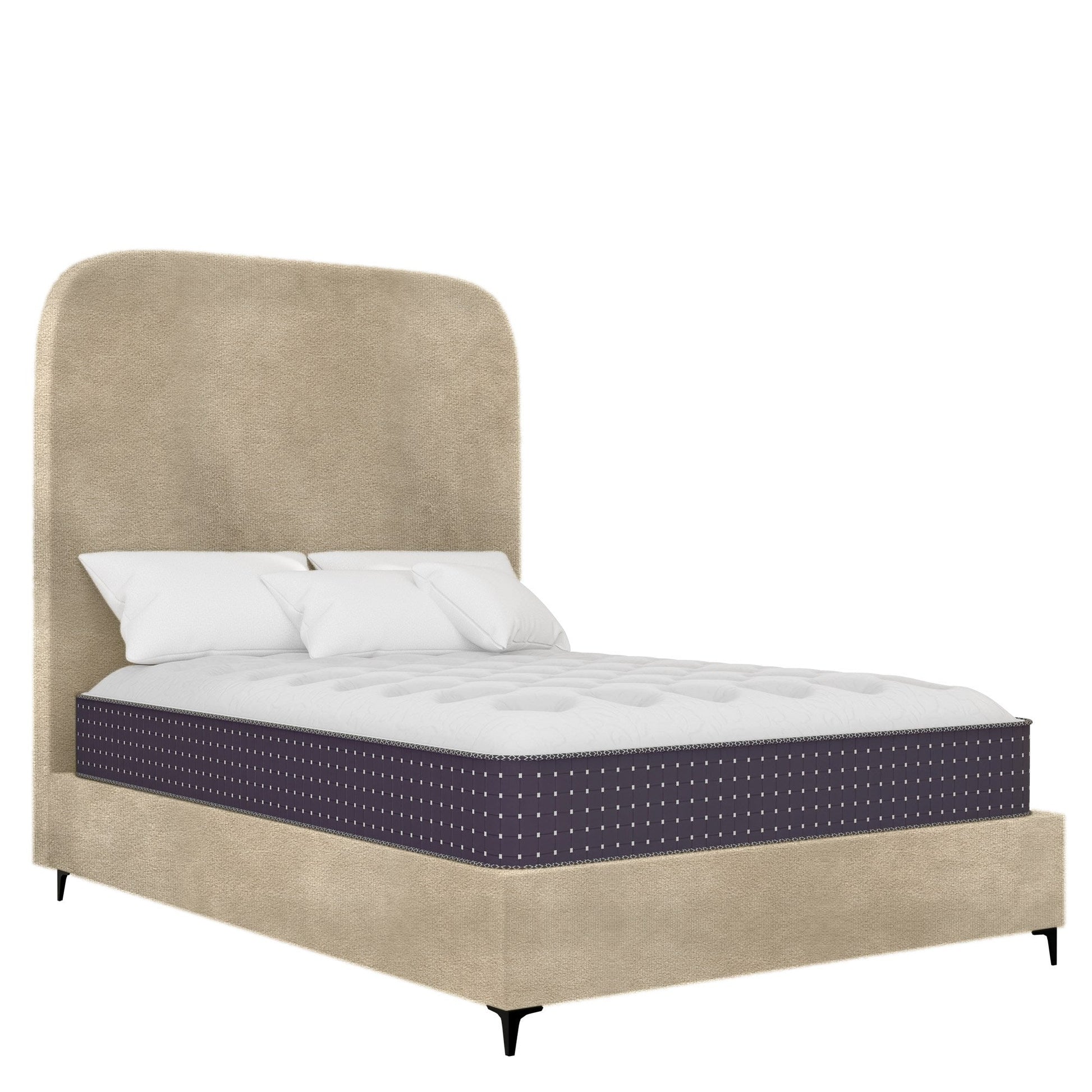 Orlando - Rounded - Beige Velvet #3