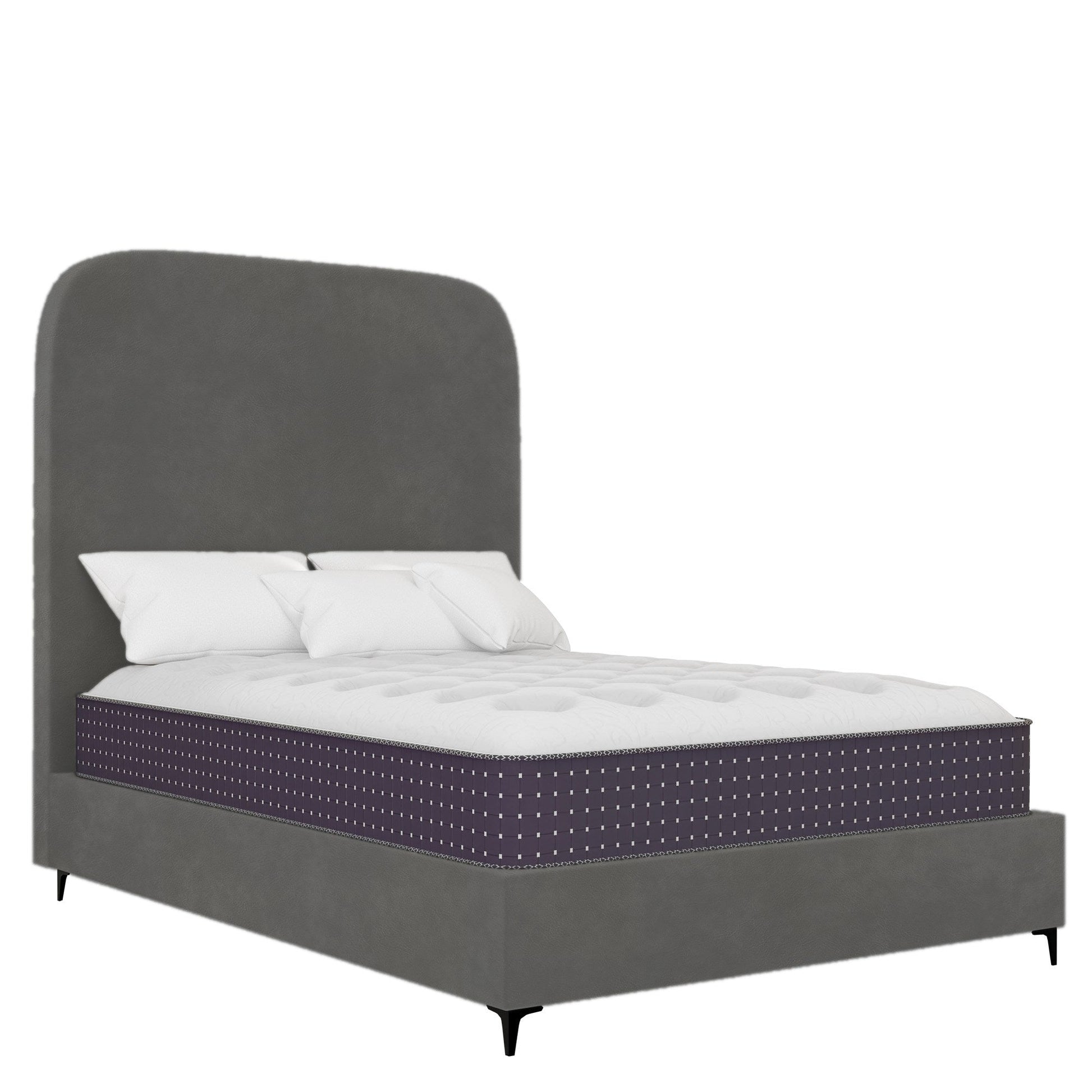 Orlando - Rounded - Grey Leather