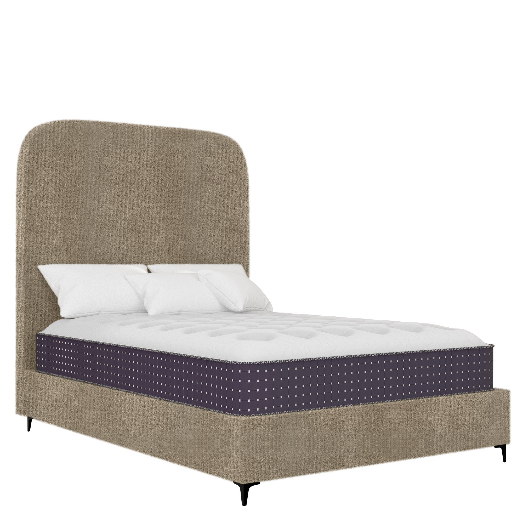 Orlando - Rounded - Taupe Velvet #8