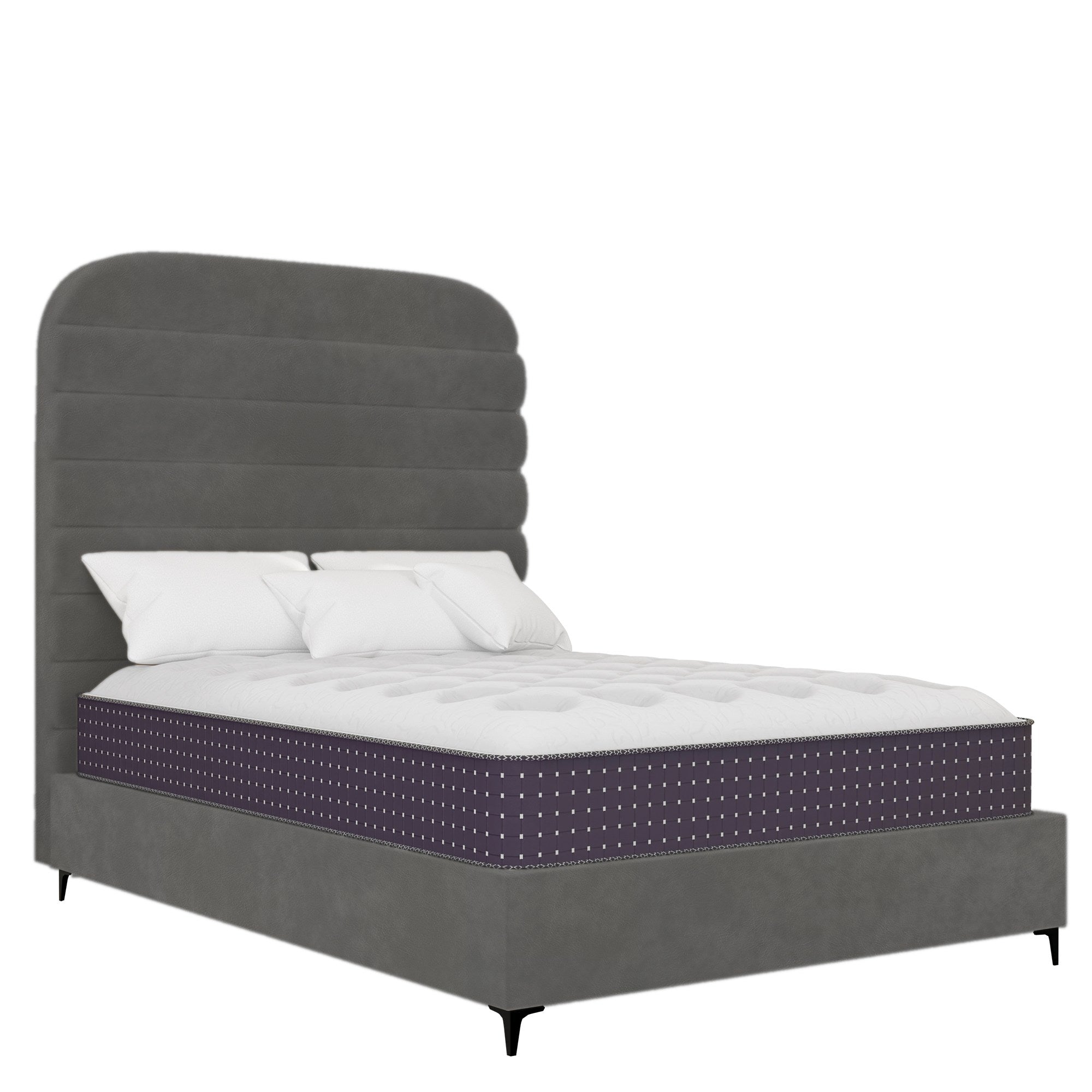 Oxford - Rounded - Grey Leather
