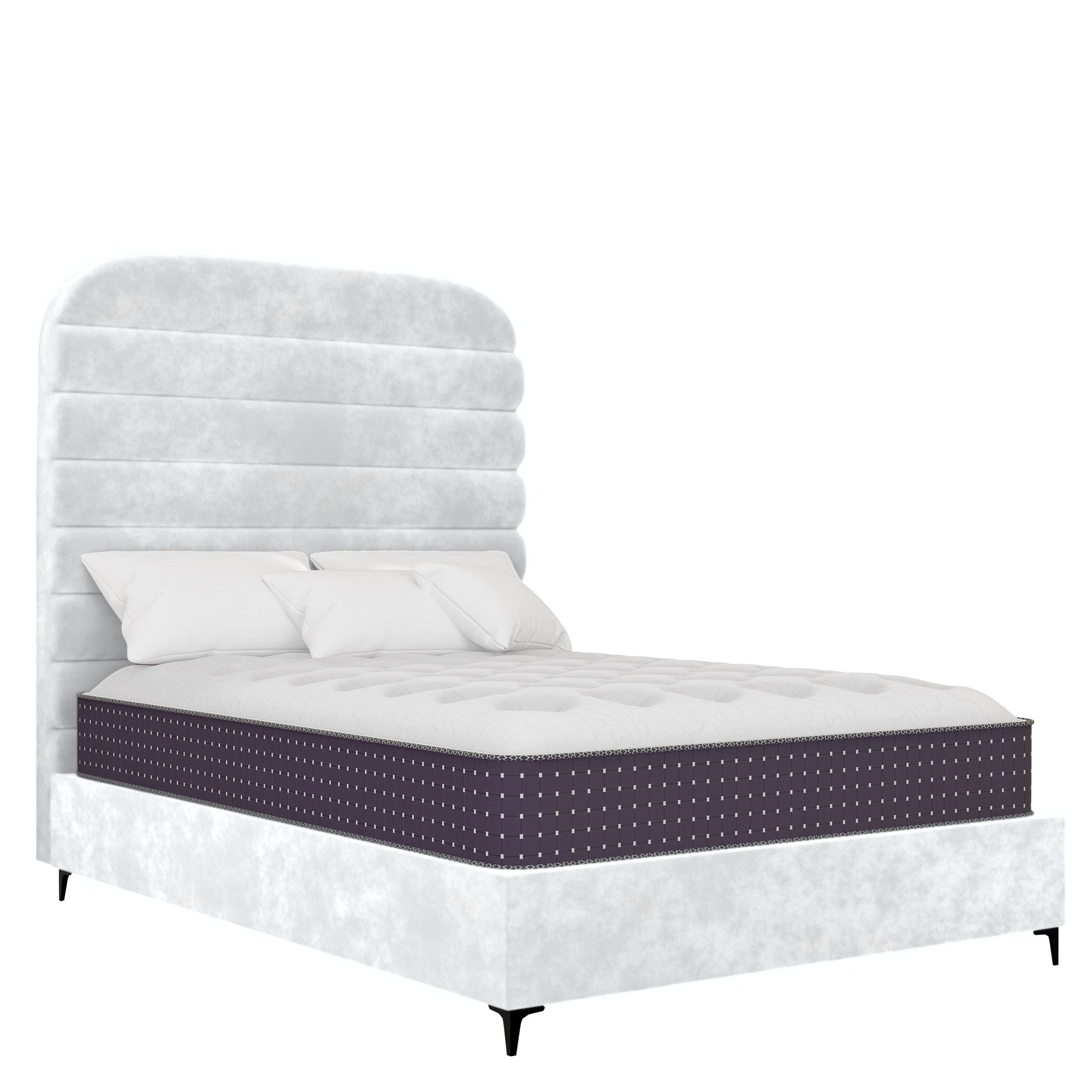 Oxford - Rounded - White Velvet #67