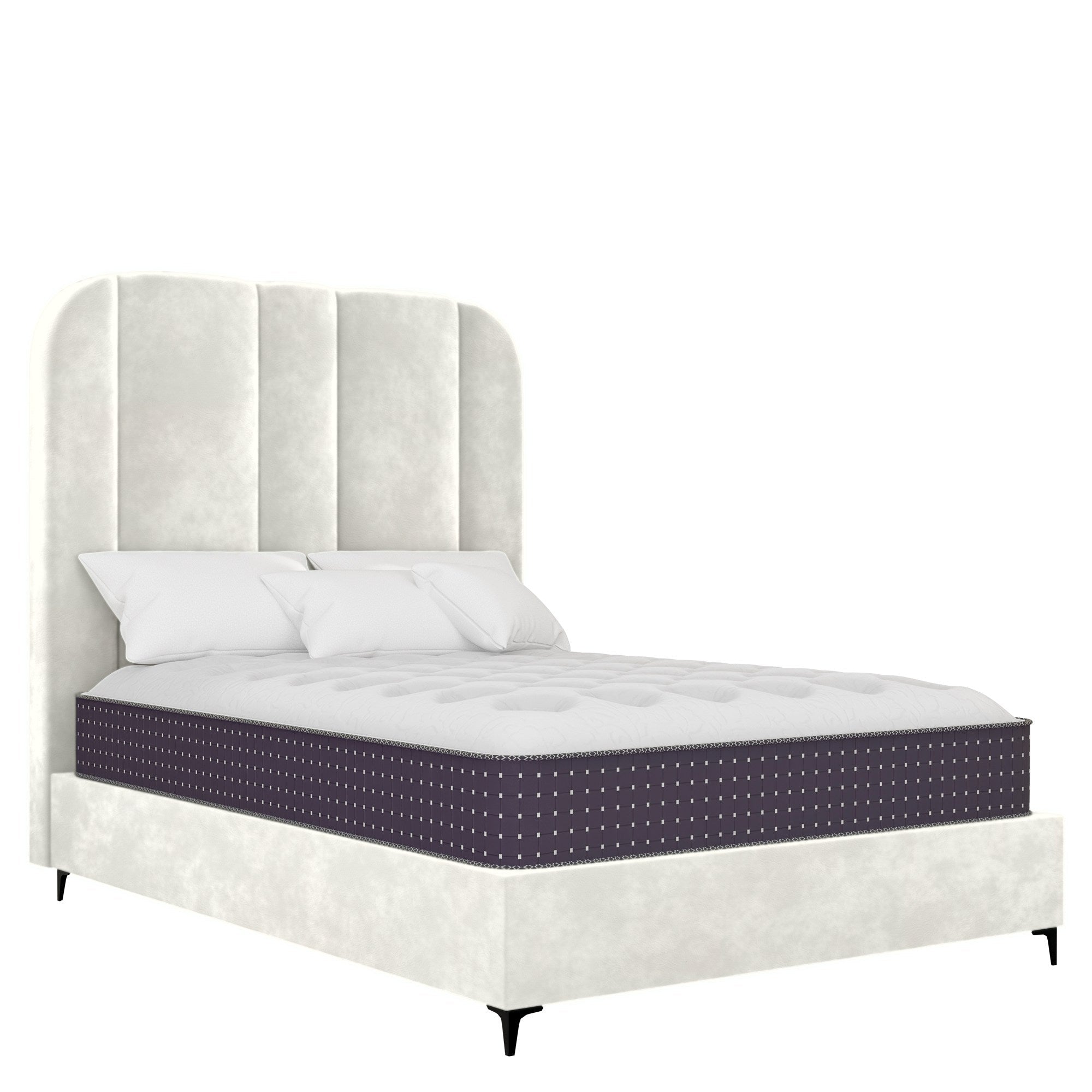 Prestige - Rounded - White Leather