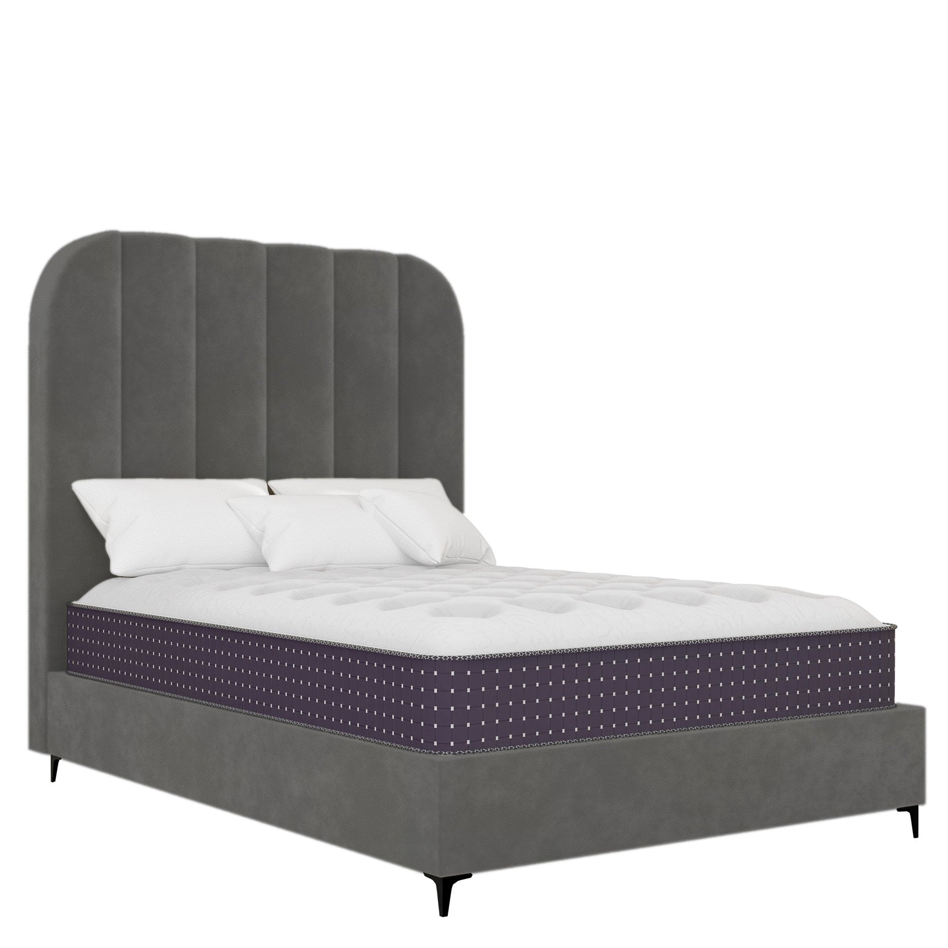 Signature - Rounded - Grey Leather