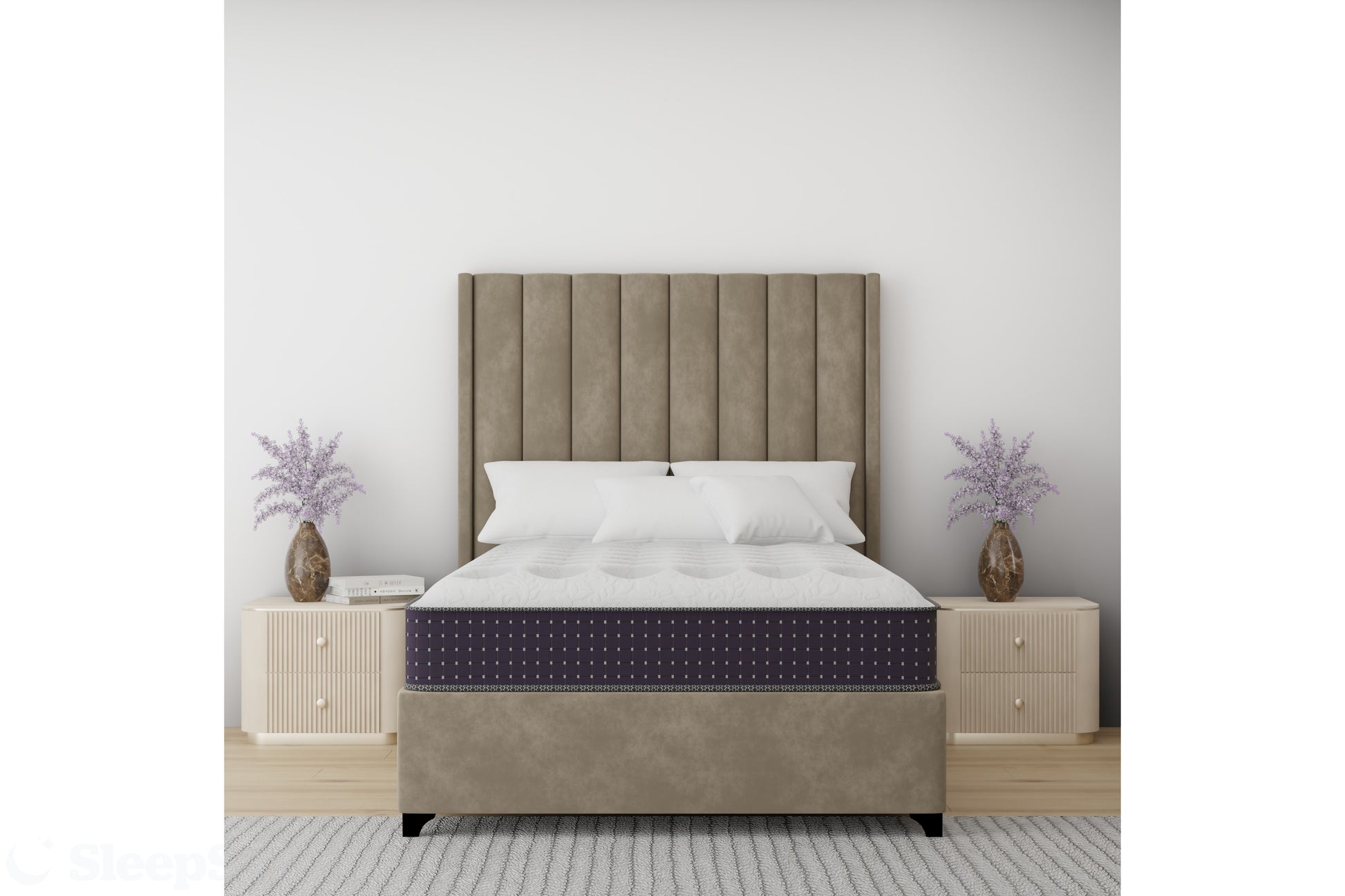 Soho Bed Taupe Microfiber