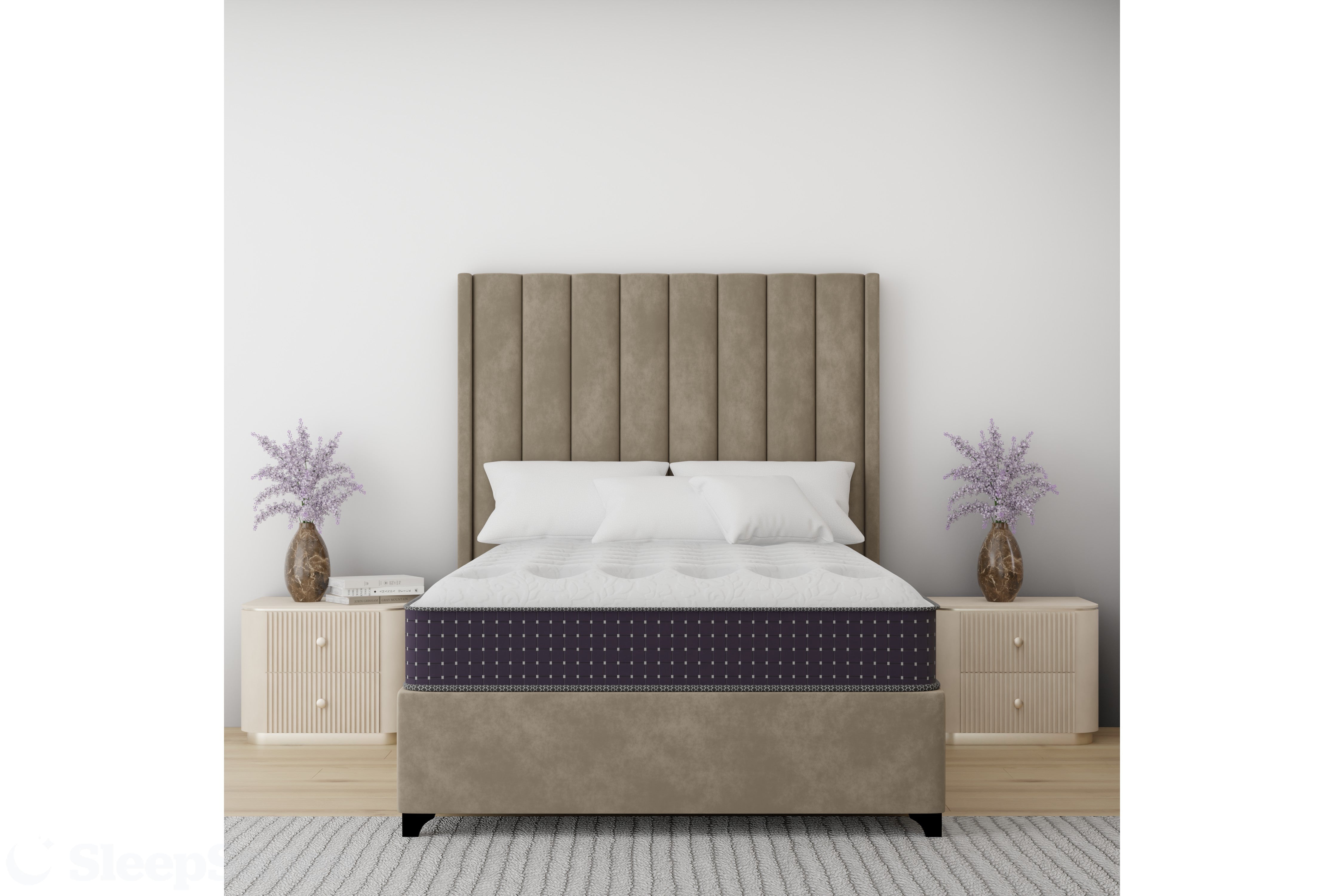 Soho Bed Taupe Microfiber