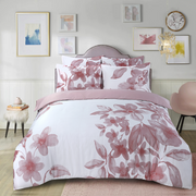 Brussels Beauty - Rose Bed Linen Set - Rose - Twin