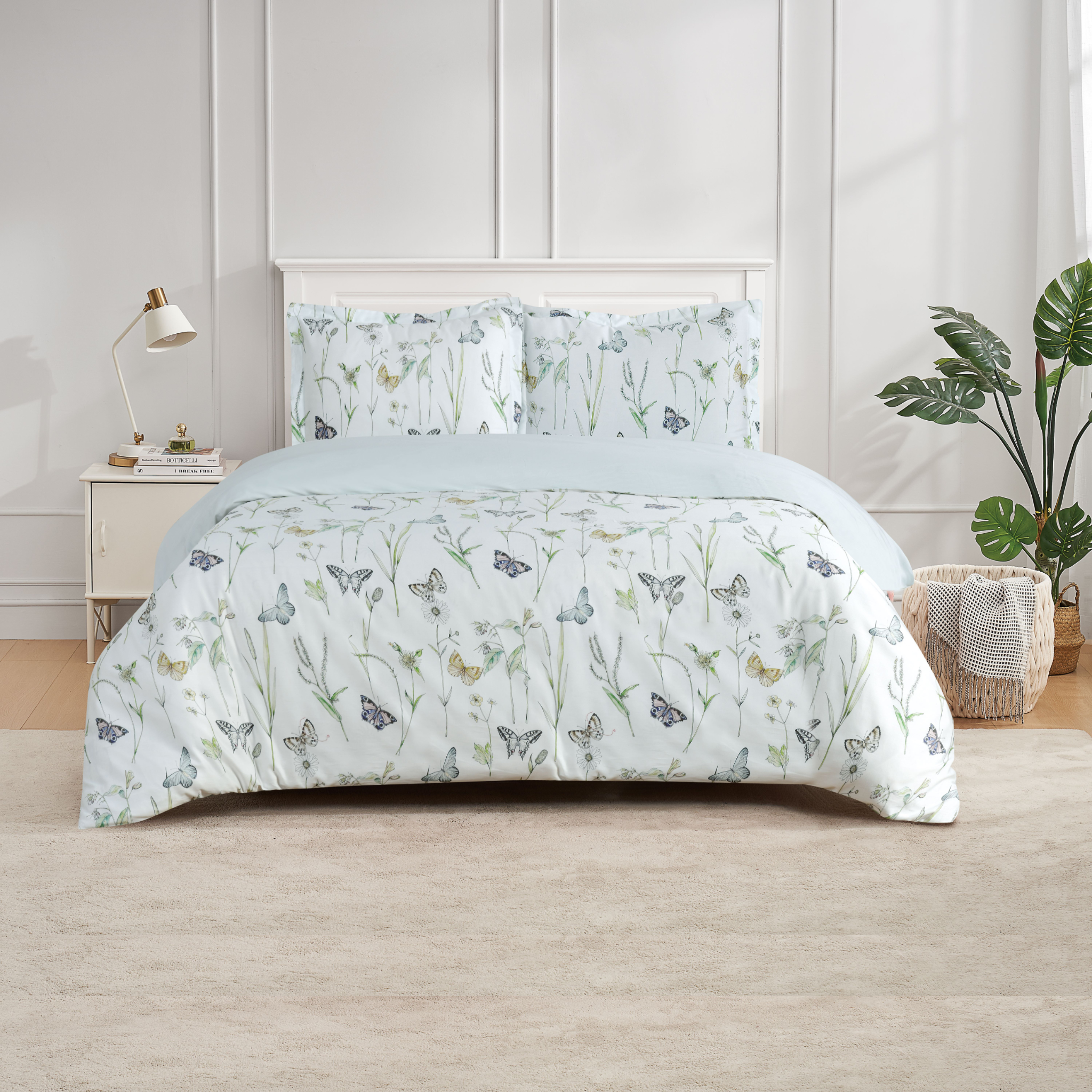 Seagate Spring - Aqua Bed Linen Set - Aqua - Twin