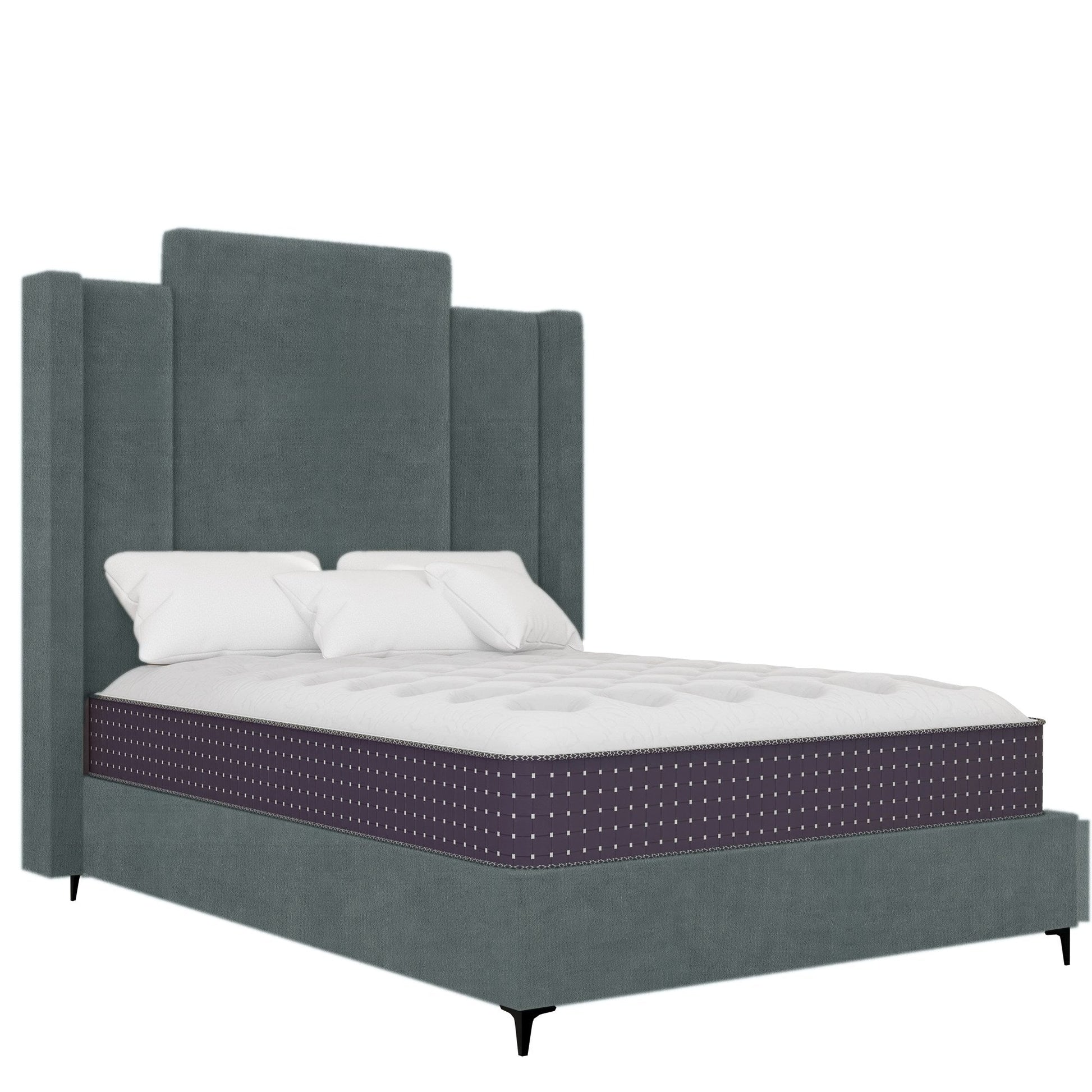 Wave - Wings - Slate Blue Velvet #11