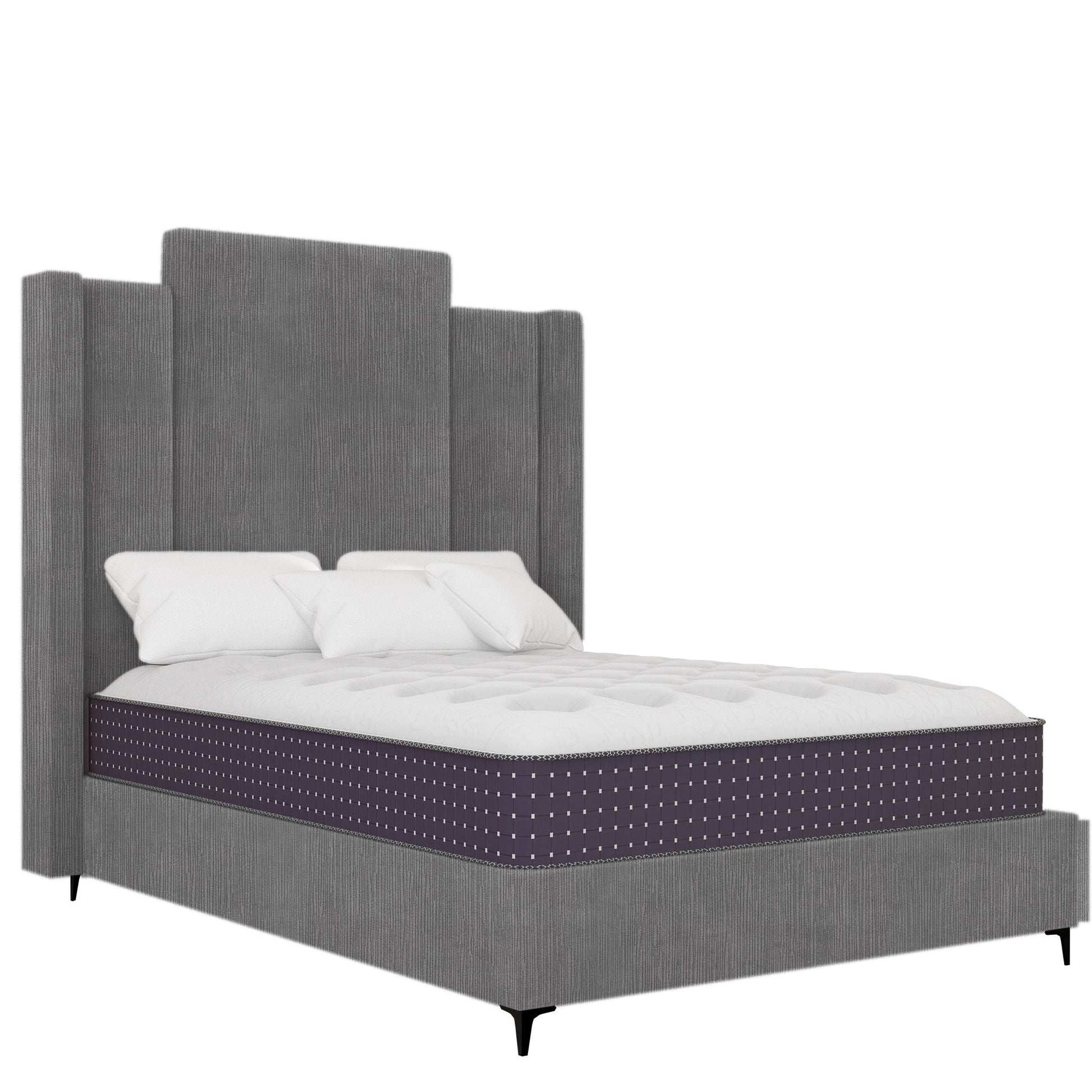 Wave - Wings - Textured Grey Velvet #34