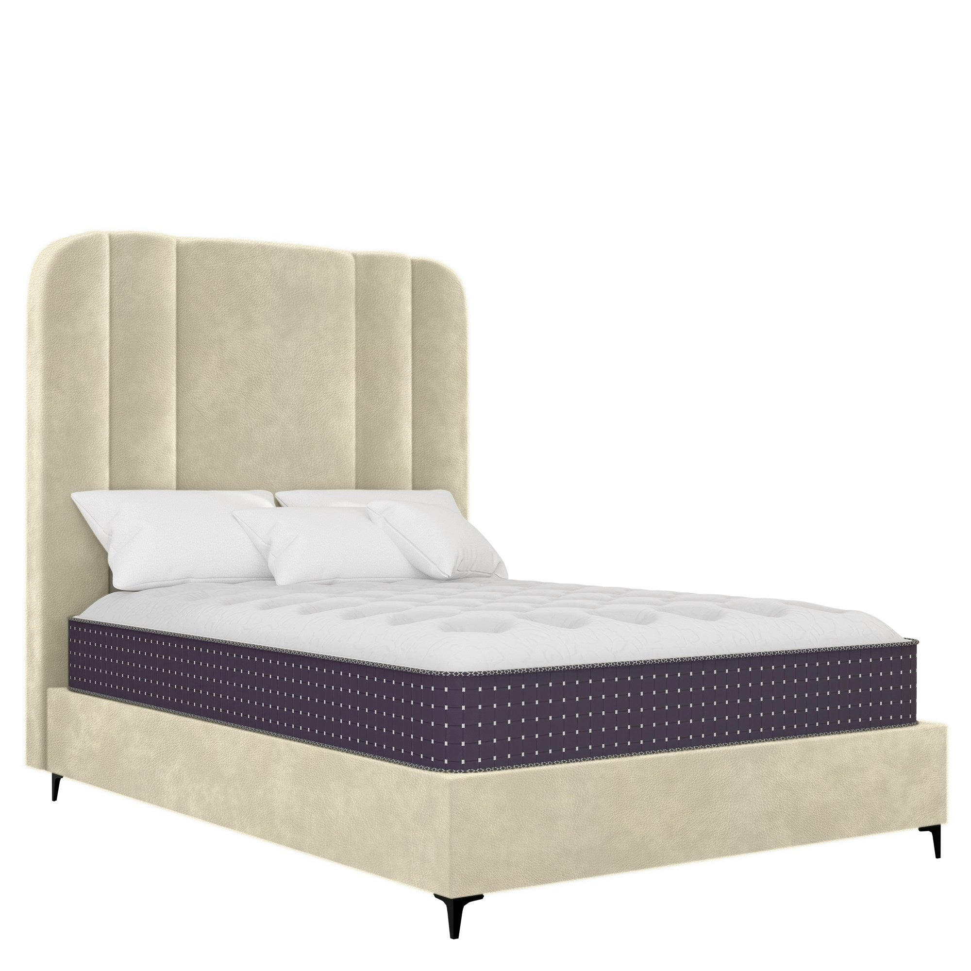 Windsor - Rounded - Beige Leather