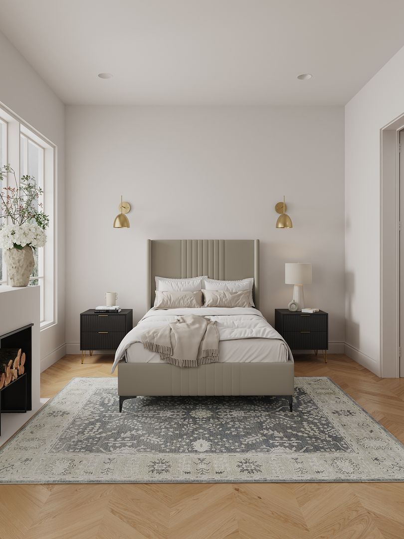 Promenade Upholstered Velvet Bed