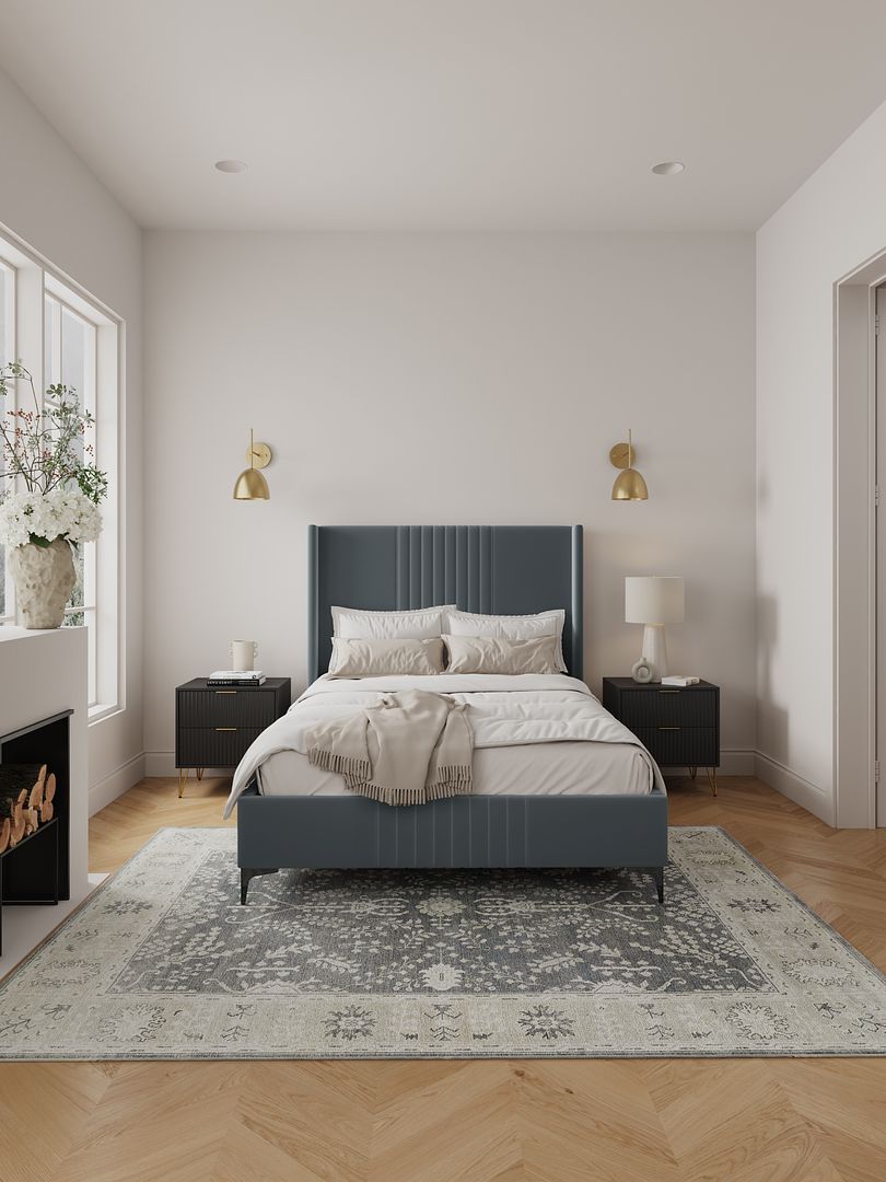 Promenade Upholstered Velvet Bed