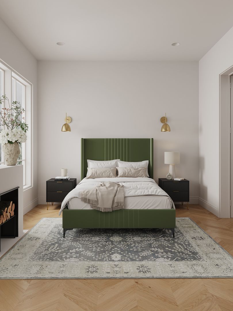 Promenade Upholstered Velvet Bed