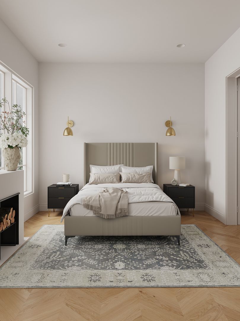 Promenade Upholstered Velvet Bed