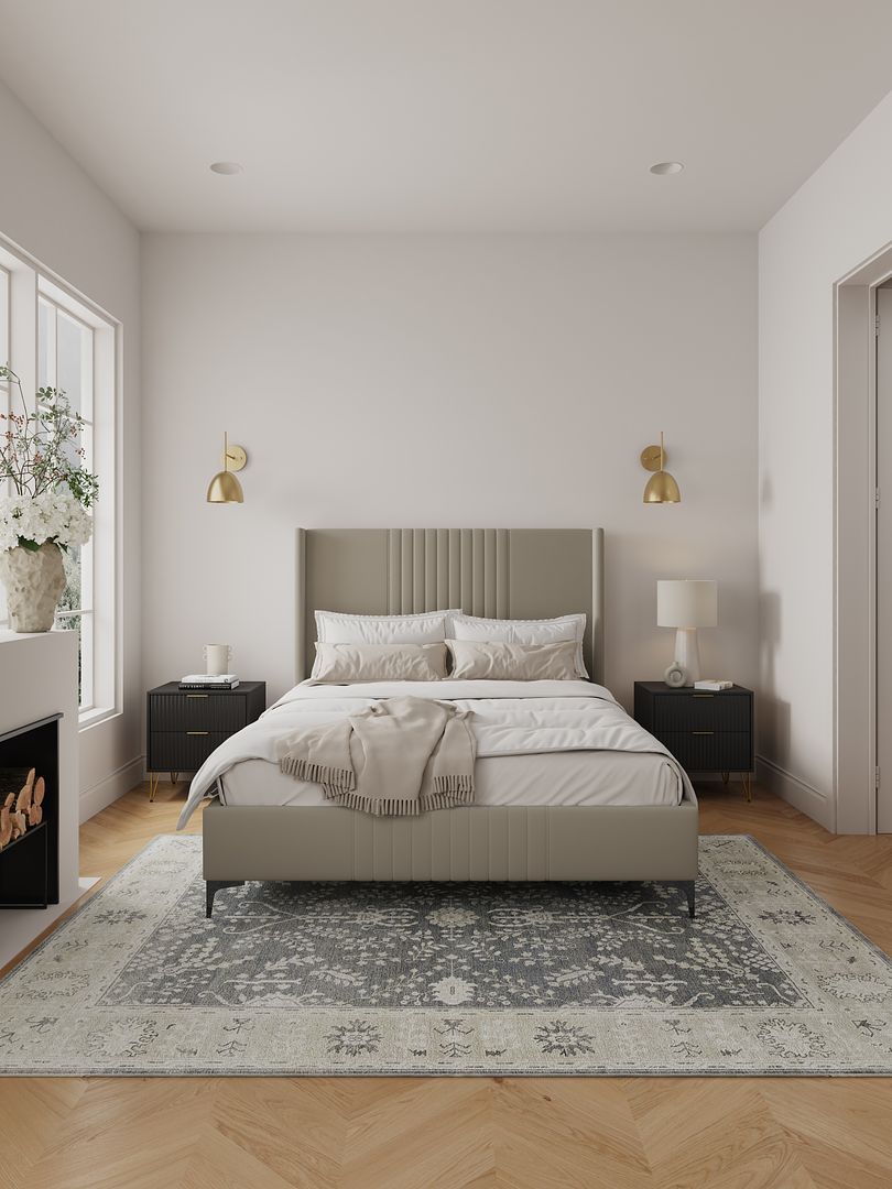 Promenade Upholstered Velvet Bed