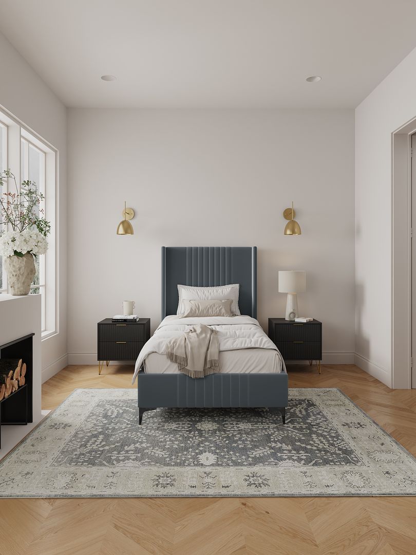 Promenade Upholstered Velvet Bed